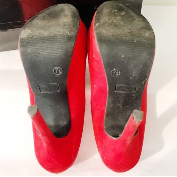 🔥 Mix & Match 2/$40 🔥 JustFab Red "Alex" Heel - Picture 10 of 11